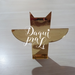 Aplique Espelhado Dourado - Torre PJ Masks (1 unid)