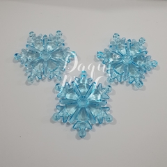 Flocos de Neve Azul ( 3 pçs)