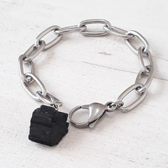 PULSERA AMULETO ACERO