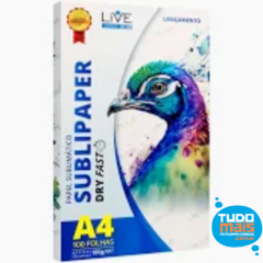 Papel Sublimático Sublipaper - Dry Fast - A4 - Pack 100 Folhas