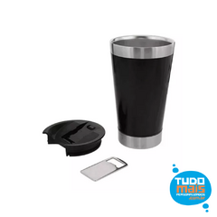 COPO TERMICO SPECIAL INOX PRETO COM TAMPA 502ML - comprar online