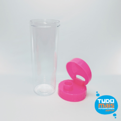 Garrafa ECO Water 450ml - Rosa Fluorescente