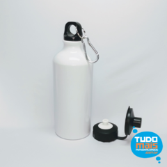 Garrafa Aluminio - Branco 600ml Tampa Dupla - comprar online