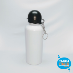 Garrafa Aluminio Branca- 600ml Tampa Bola