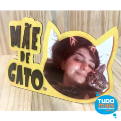 Porta Retrato "Mãe de Gato" MDF Brilho
