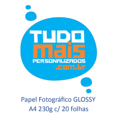 Papel Fotográfico GLOSSY A4 230g c/ 20 folhas