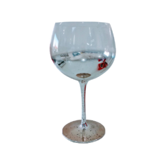 Taça de Vidro Gin 600ml Prata - comprar online