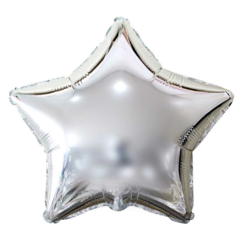 Balão Metal 45cm Estrela Prata - Neo