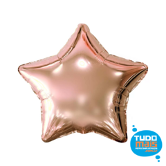Balão Metal 12cm Estrela Rose Gold - Neo