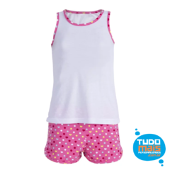 Pijama Feminino M. Curta Infantil Tam. 8