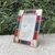 Photo frame with alpaca metal and Andean textile 6"x8.5" Mod.1549