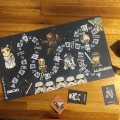 JUEGO DE TABLERO PERSONALIZADO CON DADO Y FICHAS PARA RECORTAR TAMAÑO XL Star Wars