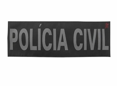 Identificação Policia Civil WTC 26,8 cm x 9,8 cm - Preto