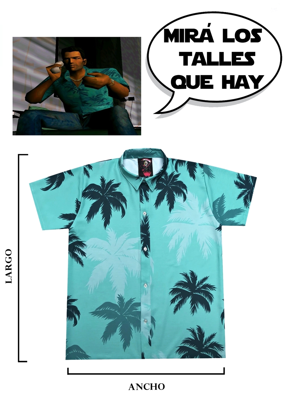 Tommy vercetti camisa sale