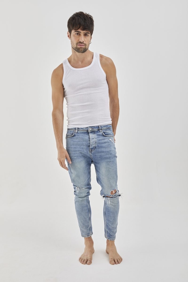 Camiseta musculosa blanca hombre online