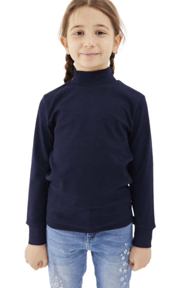 Camiseta térmica de compresión para niños y niñas de manga larga con cuello  alto