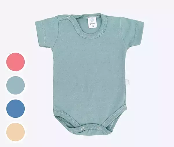 pack body gamise manga corta liso bebe