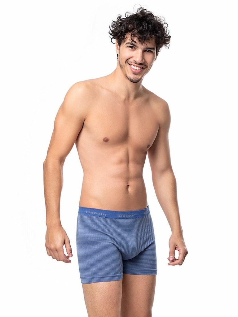 Pack 3 Boxer Dufour Algodon y Lycra Rayado Sin Costura Art.12051