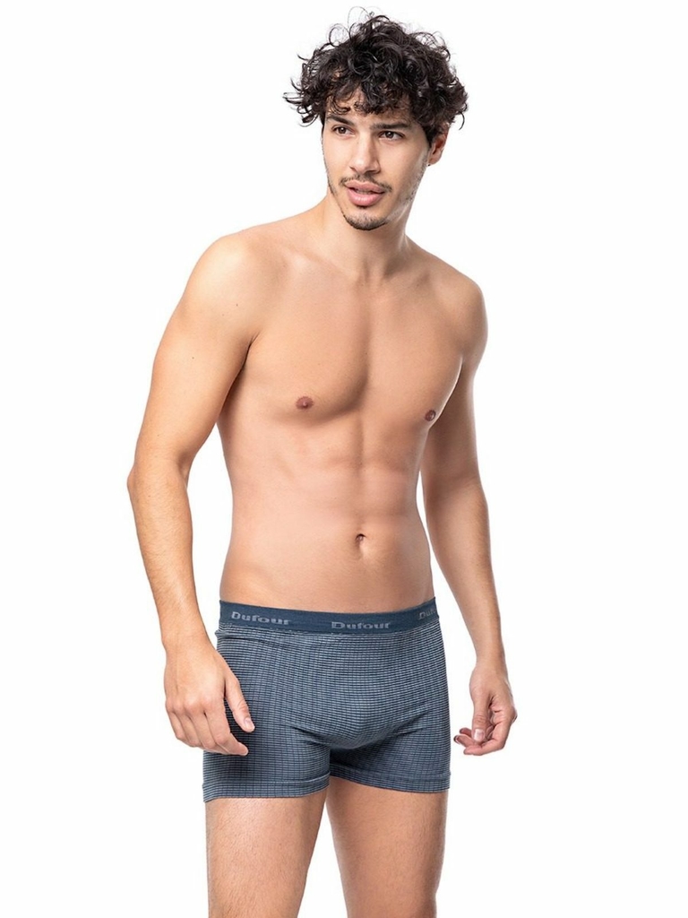 Pack 3 Boxer Dufour Algodon y Lycra Rayado Sin Costura Art.12051