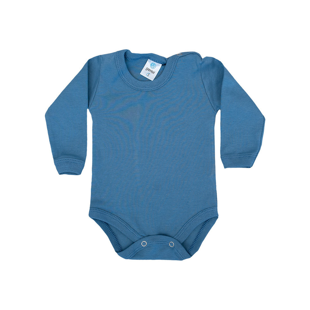 Pack 3 Body Gamise Manga Larga 100 Algodon Liso Bebe 5 al 7 Art.741
