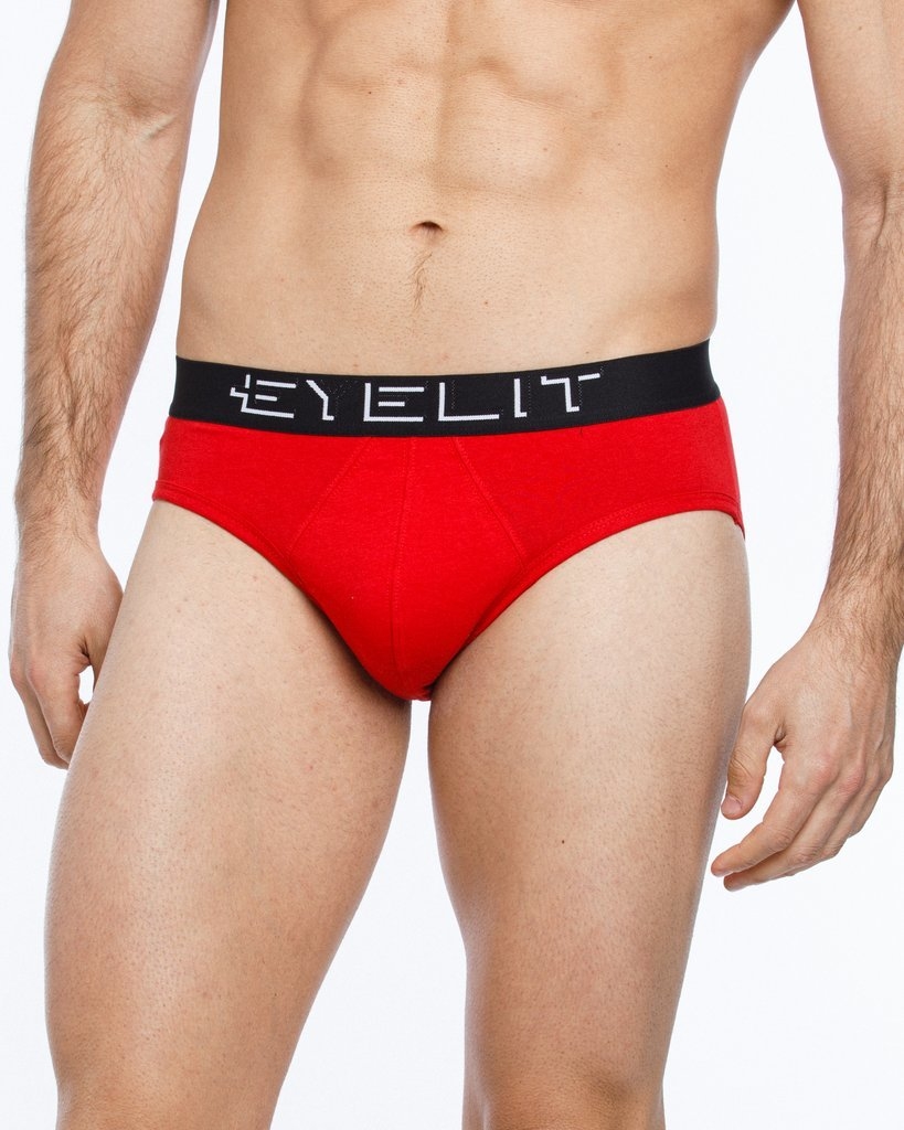 Pack Por Mayor 6 Slip Eyelit Algodon y Lycra Con Elastico Exterior Hombre Art.329