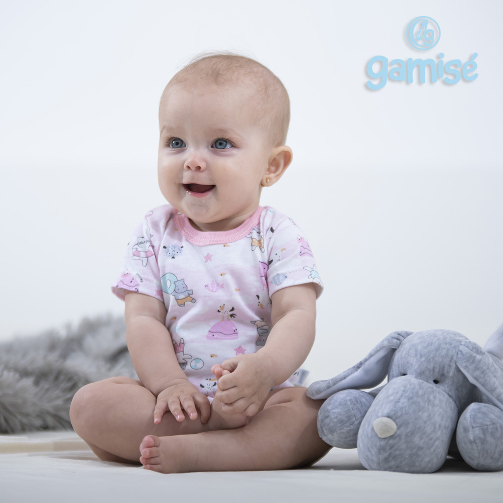 pack body gamise manga corta algodon bebe nena