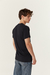 Camiseta Negra Tres Ases Manga Corta 100% Algodón Fino Escote V Art.79 - tienda online