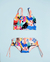 Malla Bikini Solcitos Lycra Top y Culotte Con Proteccion Solar Uv 50 Nena Art.4238