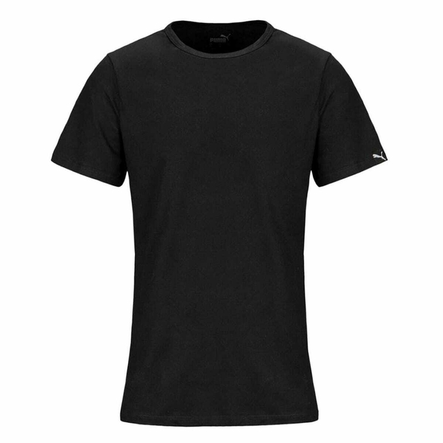 Camisetas de hombre negras PUMA de algodón