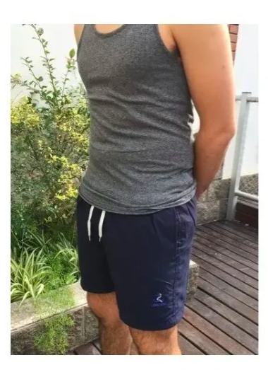 Malla Short De Bano Corto London Lisa Con Bolsillos y Suspensor Hombre Art.500