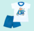 Pijama Gamise Manga Corta Algodón Verano Estampado BEBE Niño Art.5867 - comprar online