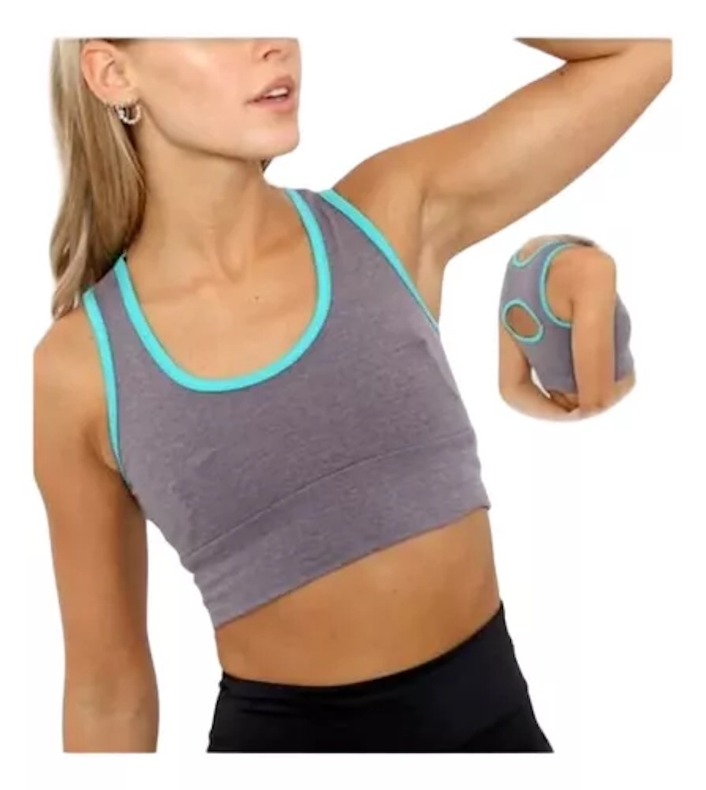 Corpino Deportivo Algodon y Lycra Espalda Abierta Mujer