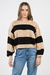 Sweater Mujer Lana Acrilica Mele Rayado Cuello Redondo Moda - tienda online