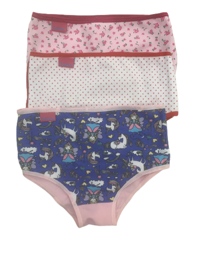 Pack Por Mayor 6 Bombachas Antillitas Algodon Estampada Ninas Art.1300