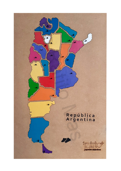 Mapa de República Argentina- Rompecabezas magnético