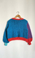Sweater funky turquesa rojo