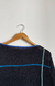Sweater de hilo negro con colores - comprar online
