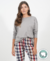Remera Mechi Pima Gris - comprar online