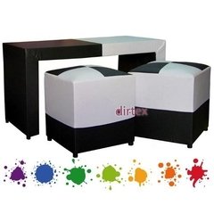 Mesa Y 2 Puff Infantiles Mini Super Oferta!!! Varios Colores( ART 9006)