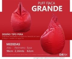 Puff Fiaca Grande Cuero Ecologico Varios Colores( ART 1614) en internet