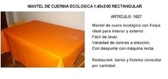 Mantel De Cuero Ecologico 1.40x3.00 Rectangular( ART 1627) - DIR-TEX