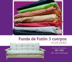 Funda Futon 3 Cuerpos Ecocuero Varios Colores( ART 1690) - comprar online