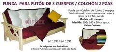 Funda Para Futón De 3 Cuerpos / Eco Cuero( ART 1690) - comprar online