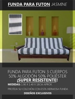 Funda Futon 3 Cuerpos Tela Jasmine( ART 6690) - comprar online