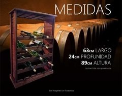 Bodega Madera De Pino Copera Para 25 Botellas(ART TEX 6047) - DIR-TEX