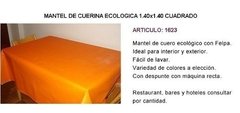 Mantel De Cuerina Ecologica 1.40x1.40 Cuadrado( ART 1623) - DIR-TEX