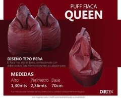 Puff Fiaca Queen - Cuero Ecológico(ART 1693) en internet