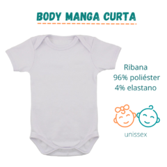 Body de bebê p/sublimação ribana