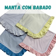 Manta com babado