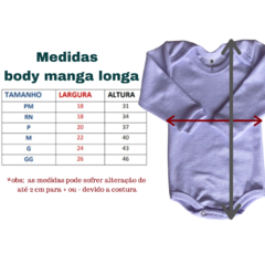 Body de bebê manga longa p/sublimação ribana na internet
